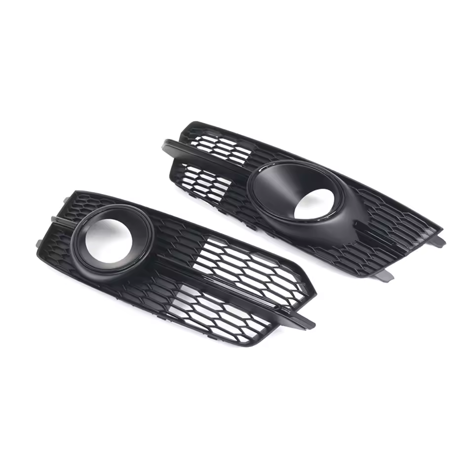 Grilles d’antibrouillard noir brillant Audi A6 S-Line / S6 C7 Facelift (2016-2018)
