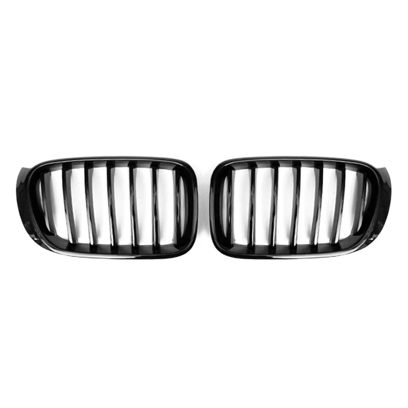 BMW X3/X4 F25/F26 LCI Schwarz Hochglanz Einzellamellen Nieren Grill (2014-2018)
