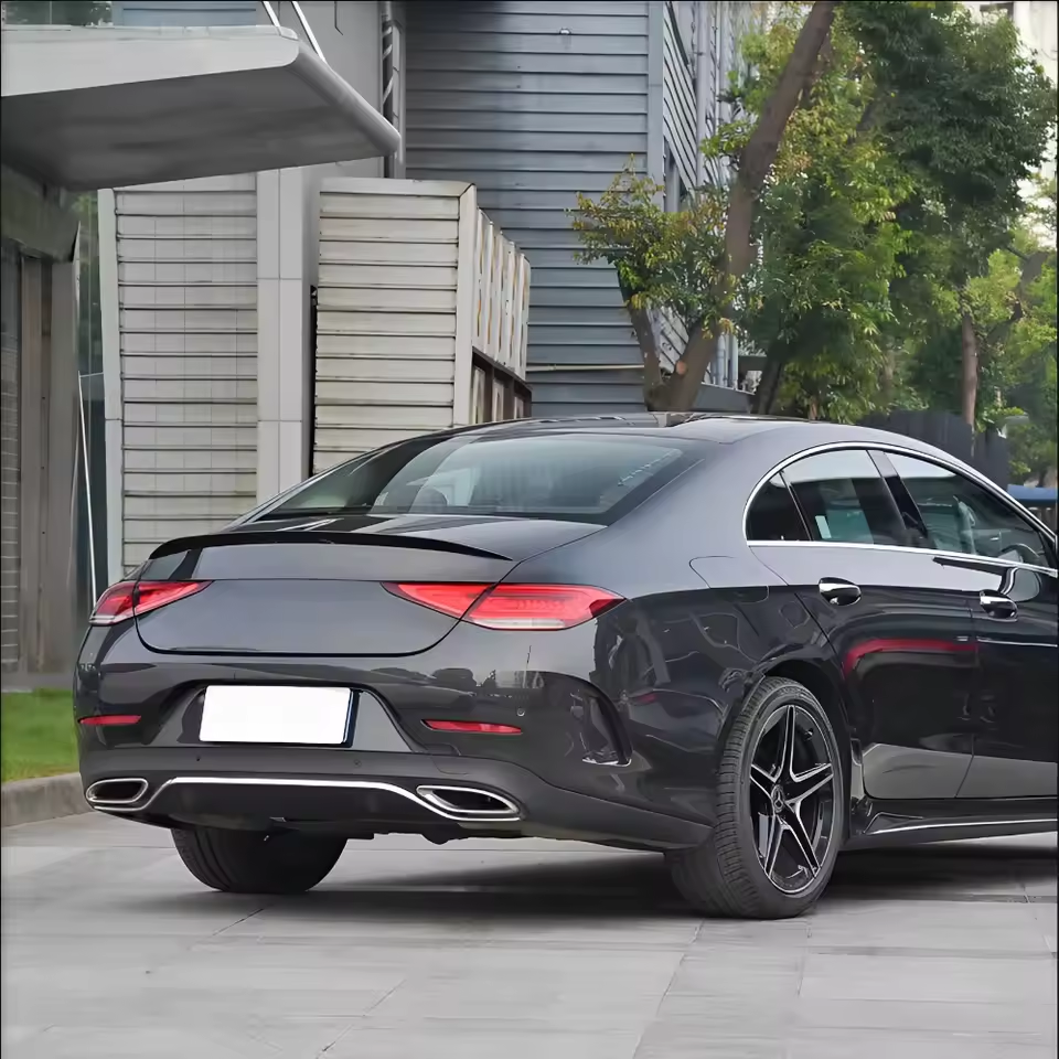 Mercedes CLS C257 Hochglanz Schwarze Heckspoiler (2019-2023)