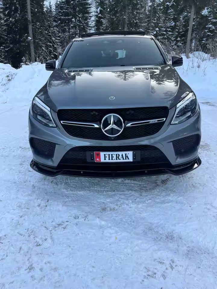 Mercedes GLE C292 Coupé Hochglanz Schwarze Frontlippe (2015-2019)