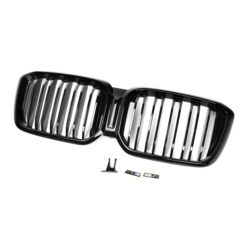 BMW X3 X4 G01 G02 & X3M X4M F97 F98 LCI Gloss Black Front Grills (2021+)