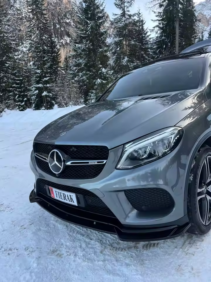 Mercedes GLE C292 Coupé Hochglanz Schwarze Frontlippe (2015-2019)