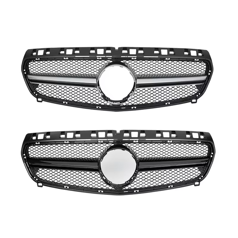 Mercedes A-Klasse W176 Hochglanz Schwarze AMG Style Grill (2012-2015)