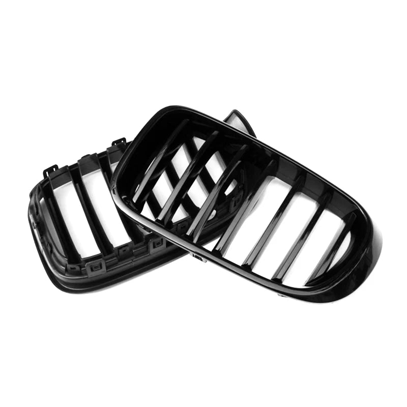 BMW X3/X4 F25/F26 LCI Schwarz Hochglanz Einzellamellen Nieren Grill (2014-2018)