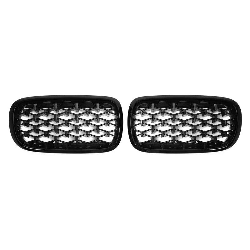 BMW X5 X6 F15 F16 Diamond Gloss Black Front Grill (2014-2018)