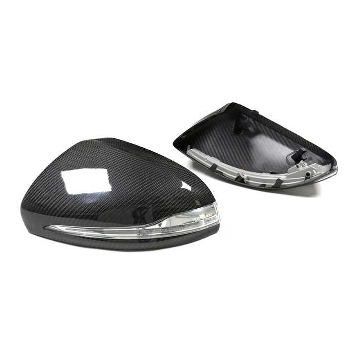 Mercedes W205/W213/W222/C257 Pre-Preg Dry Carbon Fibre Mirror Covers By OPTIC (2014-2021)