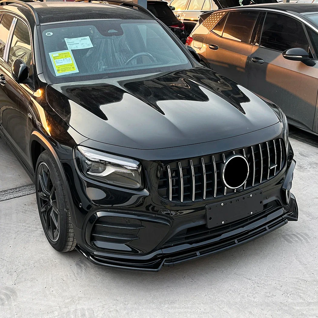 Mercedes GLA X247 Hochglanz Schwarze Frontlippe Splitter (2020-2023)