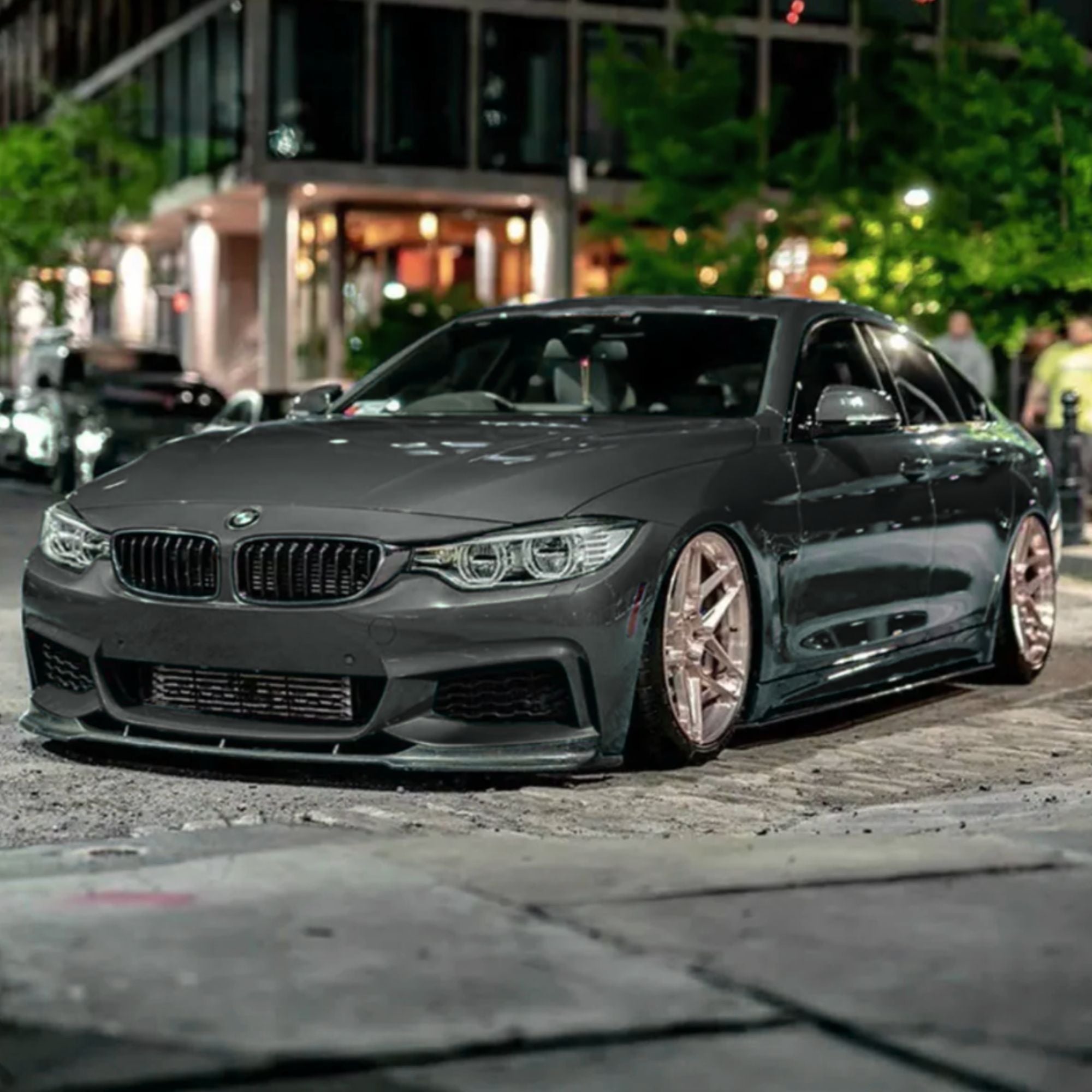 BMW Série 4 F32 F33 F36 M Sport Carbone Style Fd Lame avant (2014-2019)