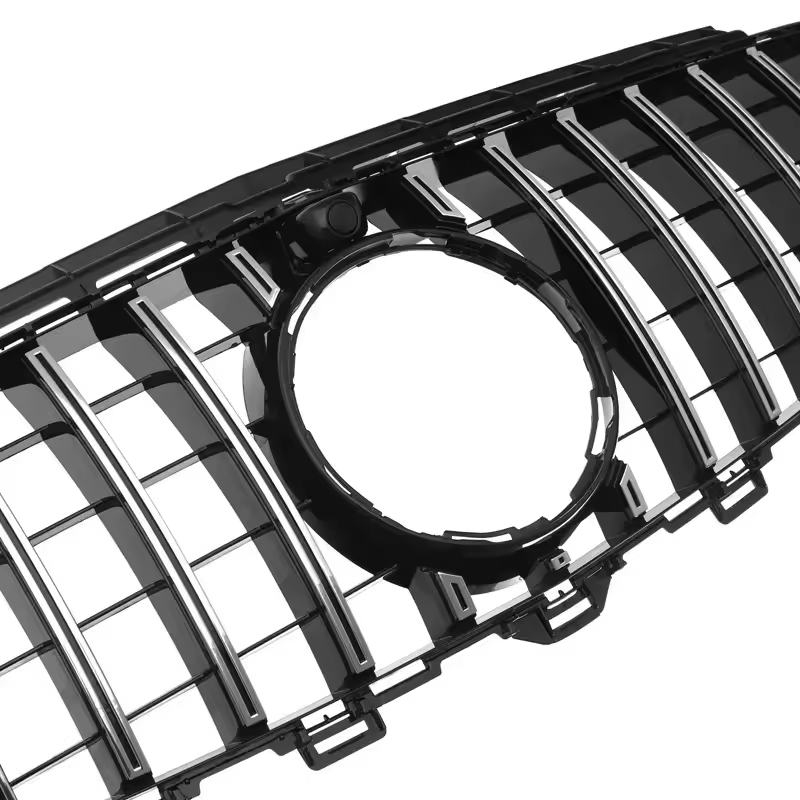 Mercedes E-Klasse W213 Hochglanz Schwarze Chrom Panamericana GT Style Grill (2016-2020)