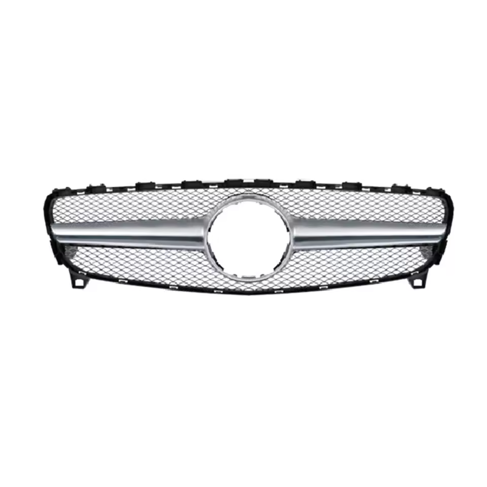 Mercedes A-Klasse W176 Facelift Hochglanz Schwarze AMG Style Grill (2016-2018)