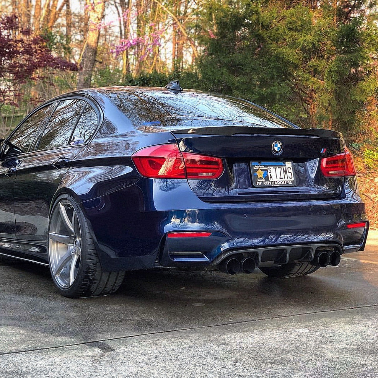 BMW Série 3 F30 / M3 F80 Carbone Pré-imprégné Style M4 Becquet arrière par OPTIC (2014-2019)