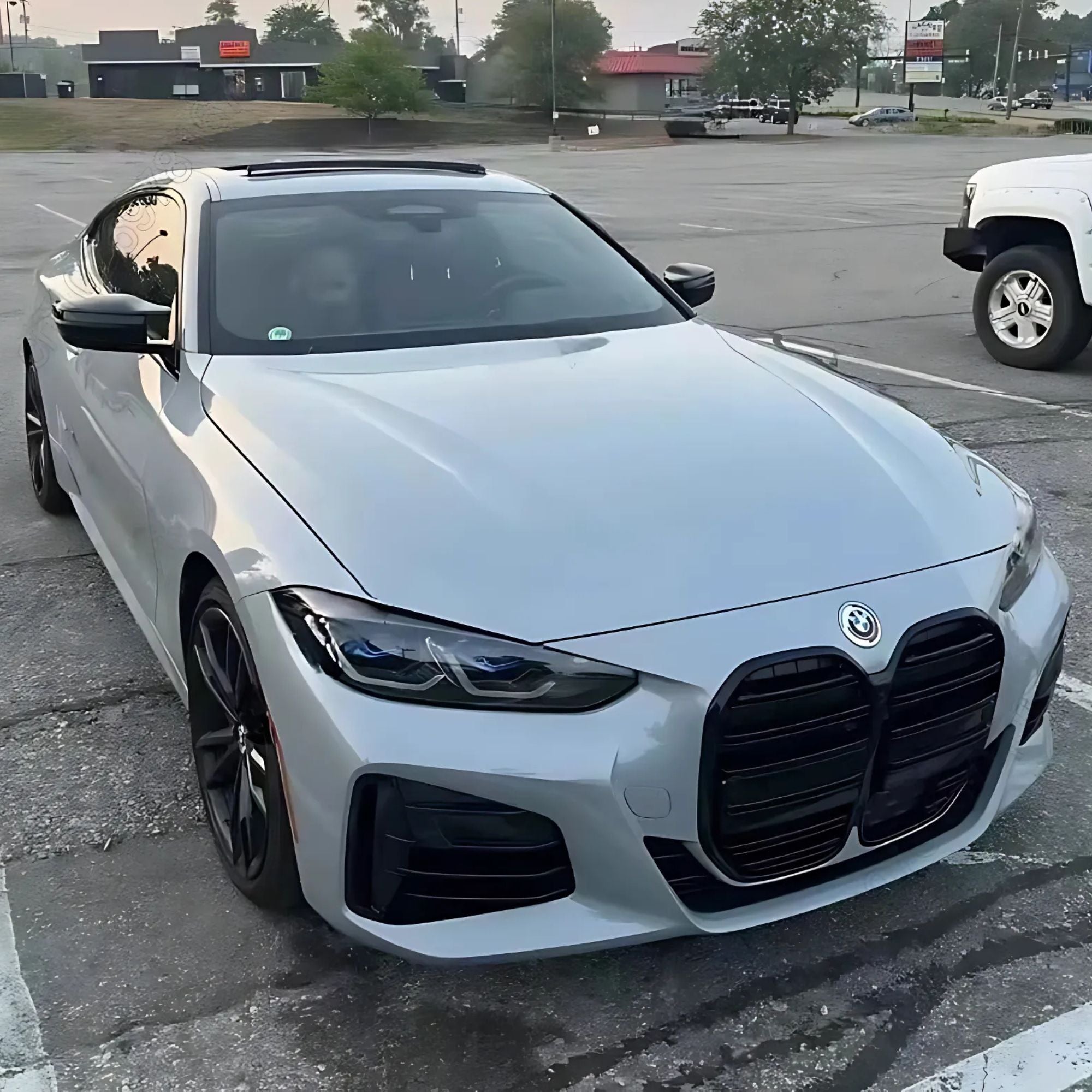 BMW 4er G22/G23 Schwarz Hochglanz Doppellamellen Nieren Grill (2020-2022)