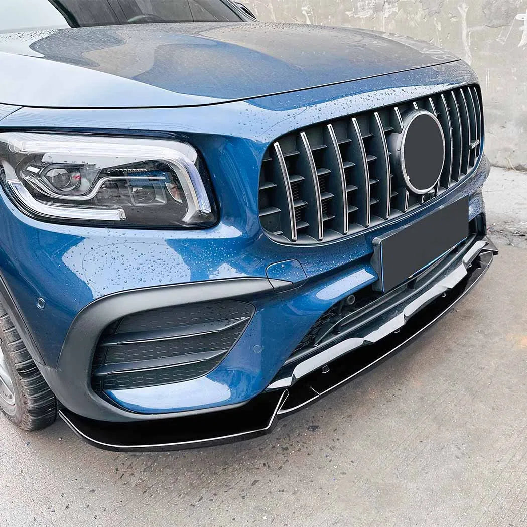 Mercedes GLA X247 Hochglanz Schwarze Frontlippe Splitter V2 (2020-2023)