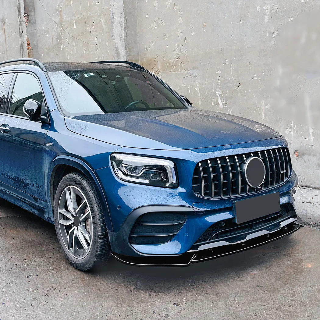 Mercedes GLA X247 Hochglanz Schwarze Frontlippe Splitter V2 (2020-2023)