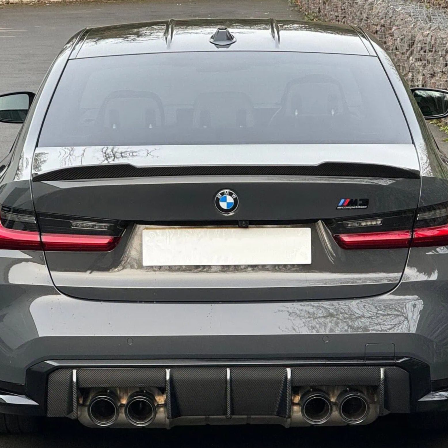 BMW 3er G20 und M3 G80 Pre-Preg Dry CS-Stil Carbon Heckspoiler von OPTIC (2018+)