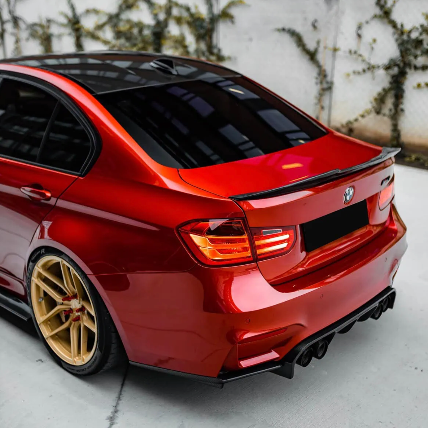 BMW Série 3 F30 / M3 F80 Carbone Pré-imprégné Becquet type PSM Ducktail par OPTIC (2014-2019)