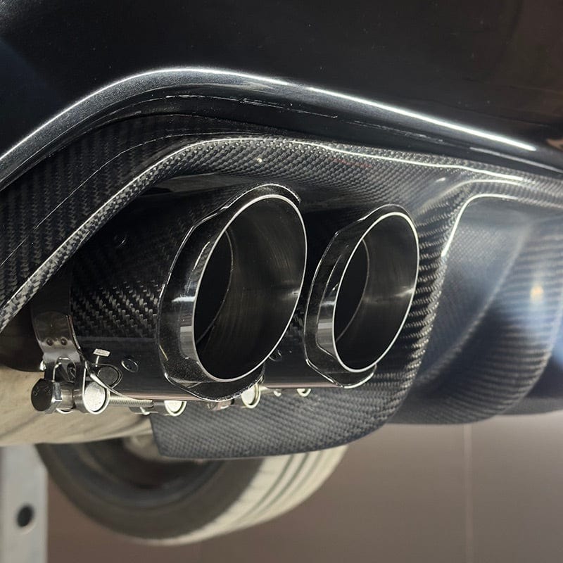 BMW M2 F87 Slash Cut Carbon Exhaust Tips