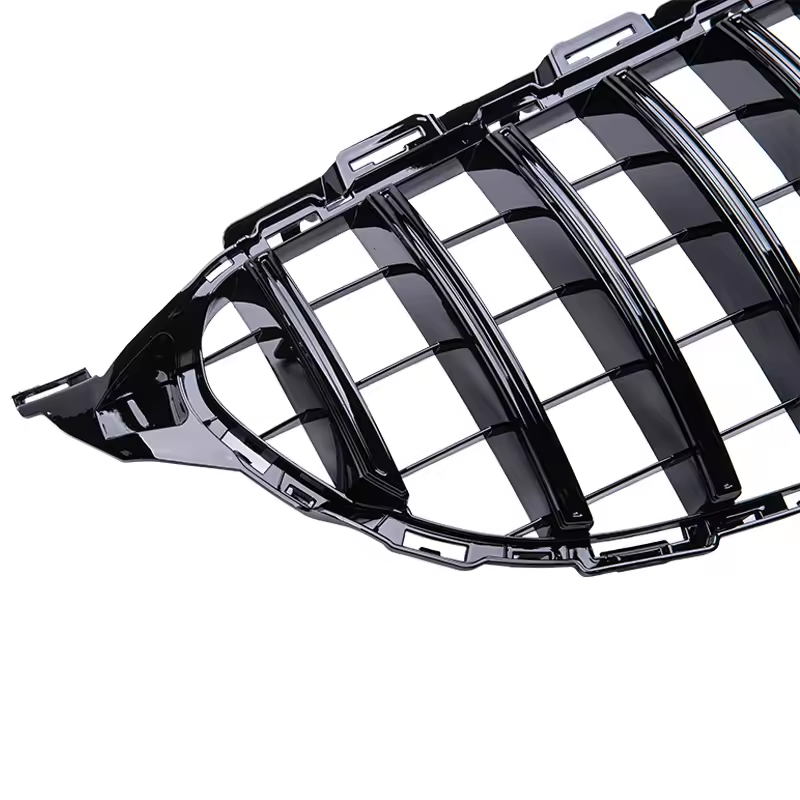 Mercedes C-Klasse W205/C205 Hochglanz Schwarze Panamericana GT Style Grill (2014-2018)