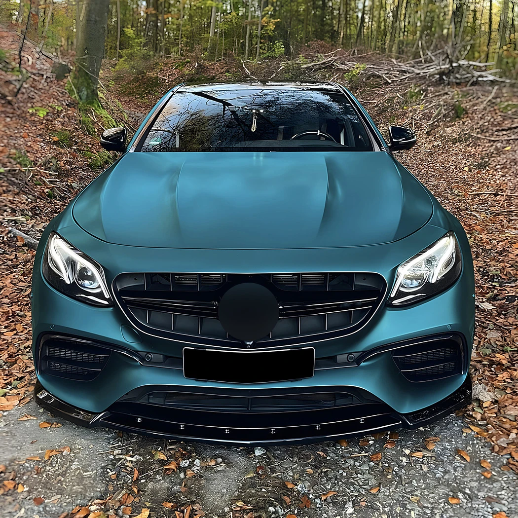 Mercedes E-Klasse W213 E63 AMG Style Hochglanz Schwarze Frontlippe Splitter (2017-2020)