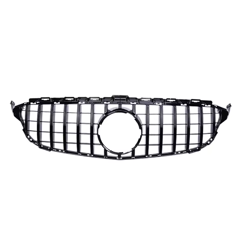 Mercedes C-Klasse W205/C205 Hochglanz Schwarze Panamericana GT Style Grill (2014-2018)