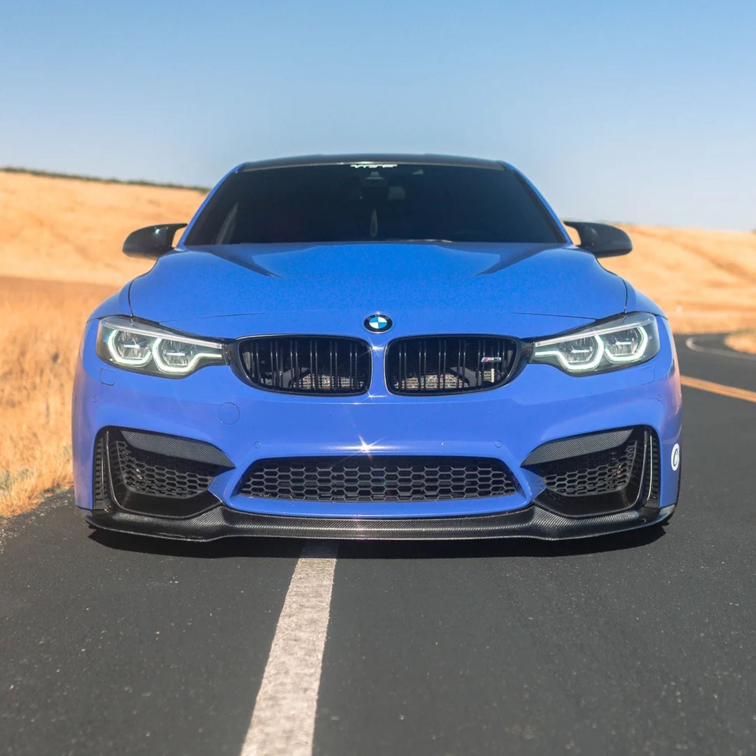 BMW M3 F80 / M4 F82 F83 Carbone Style V2 Lame avant (2014-2019)