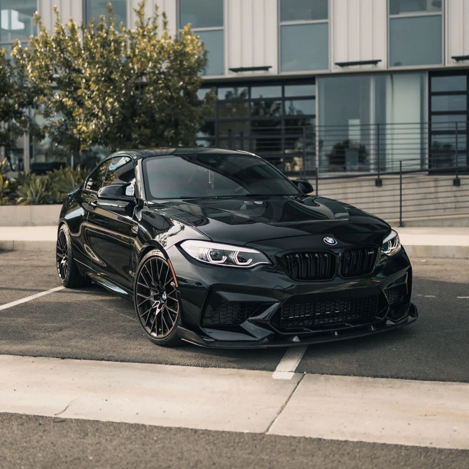 BMW M2 F87 Carbone Becquet avant 3D Style (2015-2018)