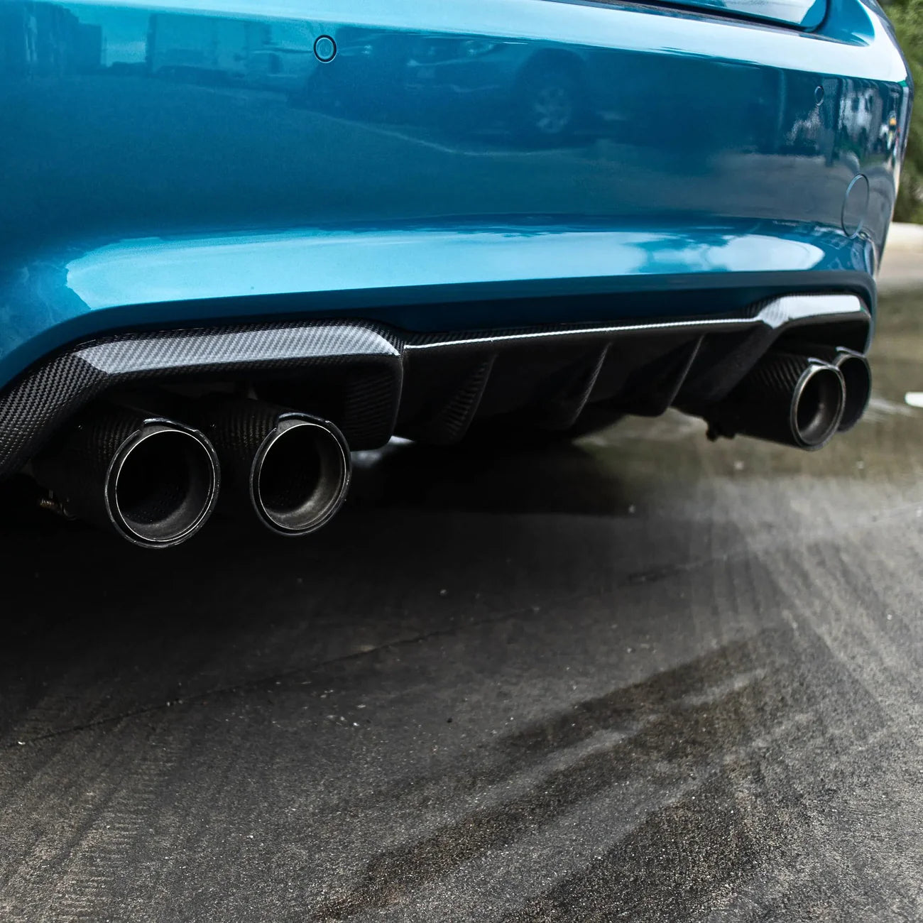 BMW M2 F87 Pre-Preg Dry Carbon Fibre Diffuser By OPTIC (2015-2021)