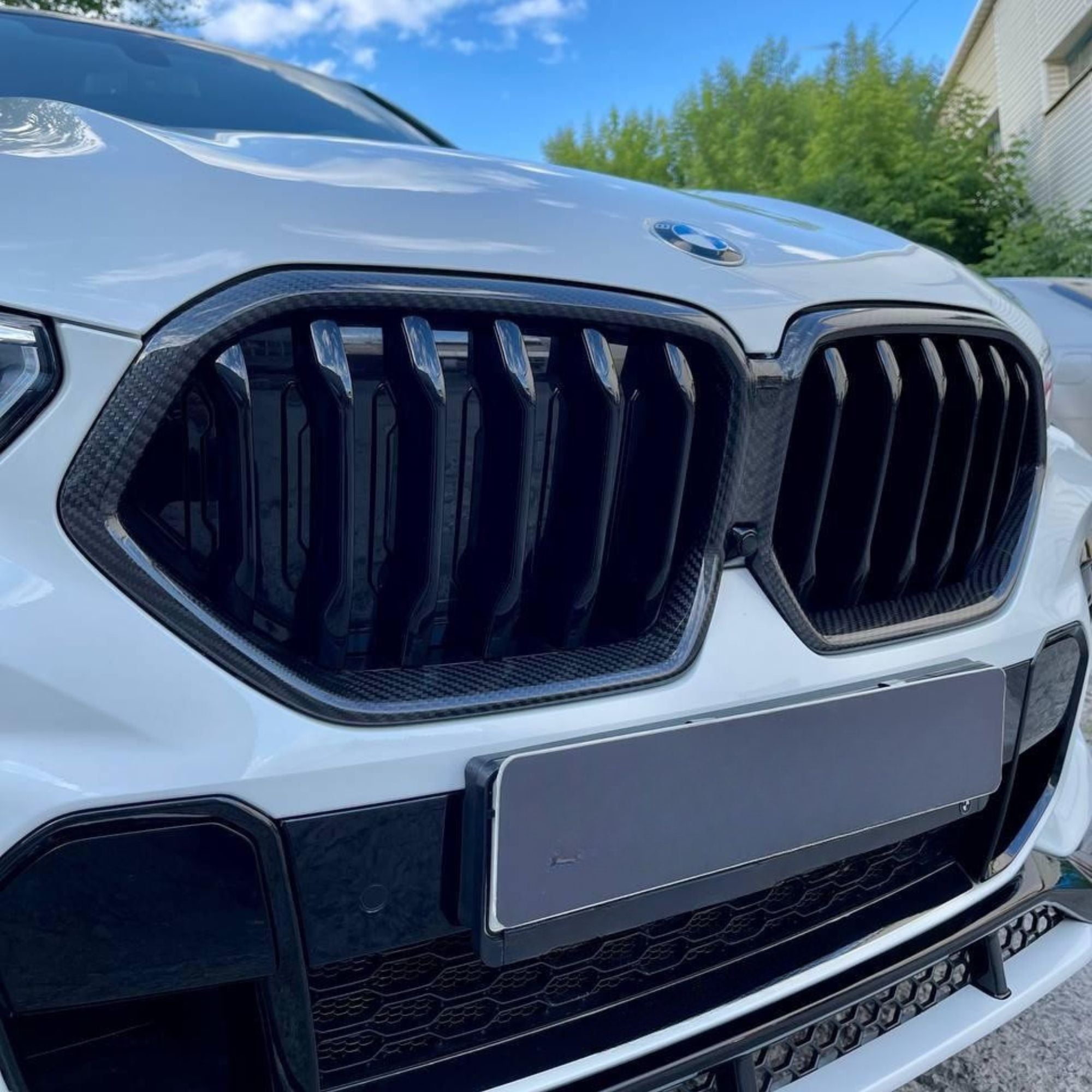 BMW X6/X6M G06/F96 Carbon Nieren Grill mit einzelnen Lamellen (2019-2022)