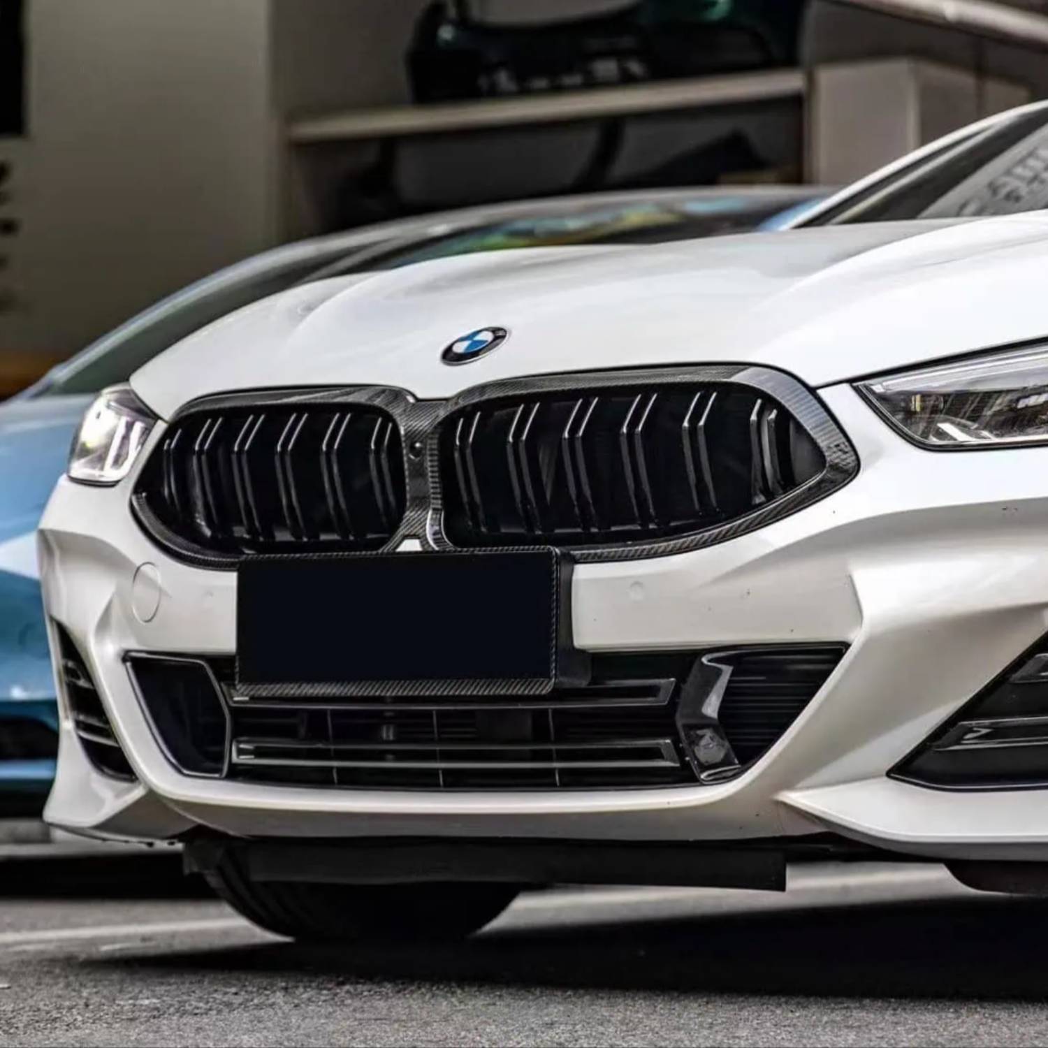 BMW 8er G14 G15 G16 LCI PrePreg Carbon Doppellamellen Nieren Grill (2023+)
