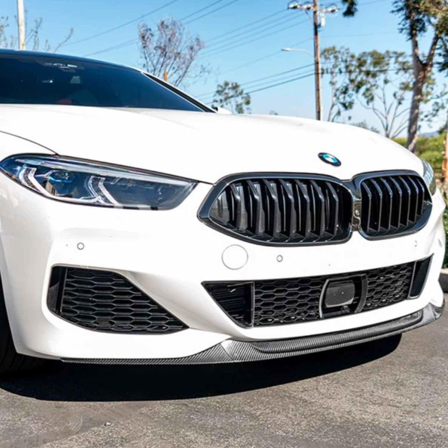 BMW 8er G14 G15 G16 M-Sport Prepreg-carbon Frontlippe von OPTIC (2018+)