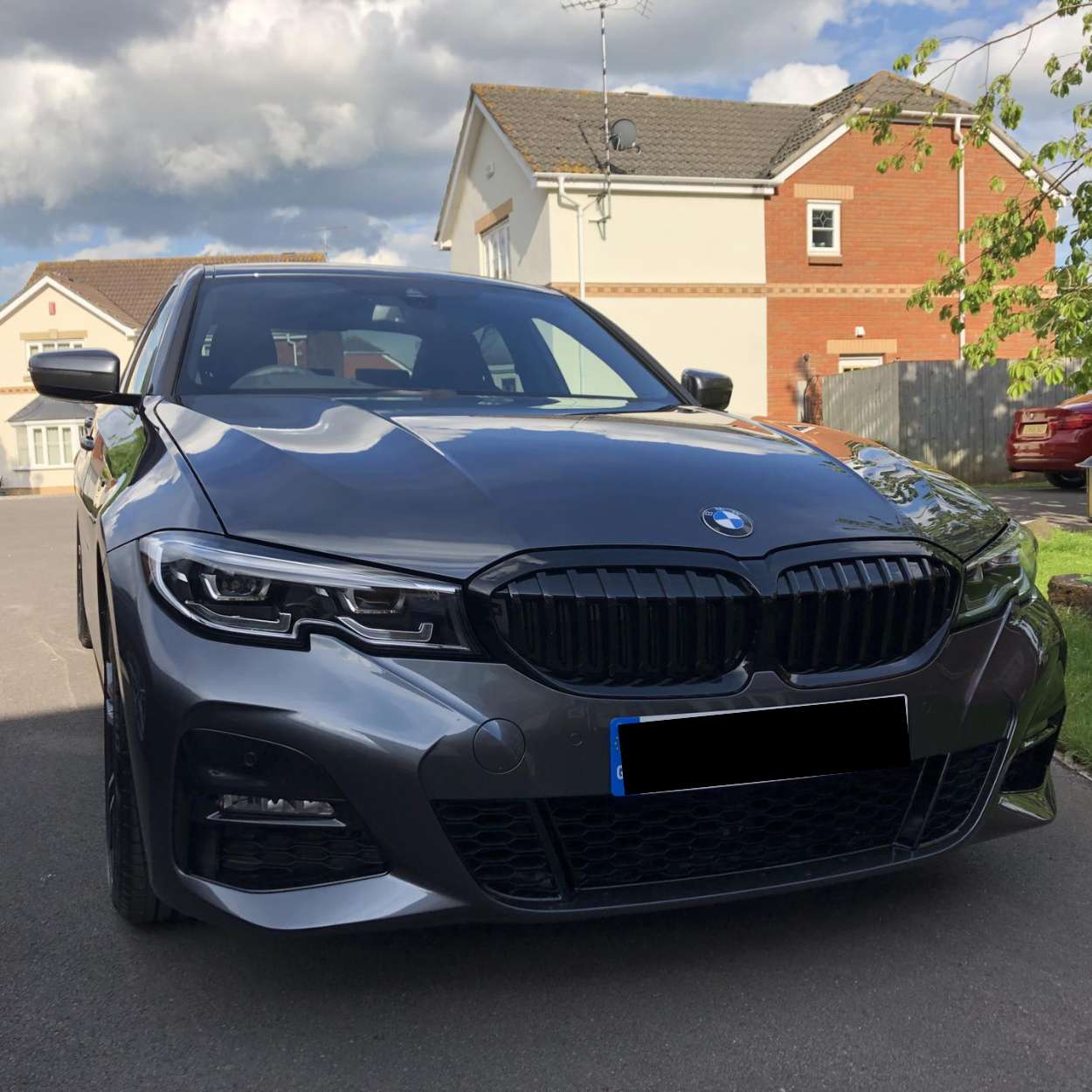 Calandre à une seule lame noire brillante BMW Série 3 G20/G21 Pre-LCI (2019-2022)