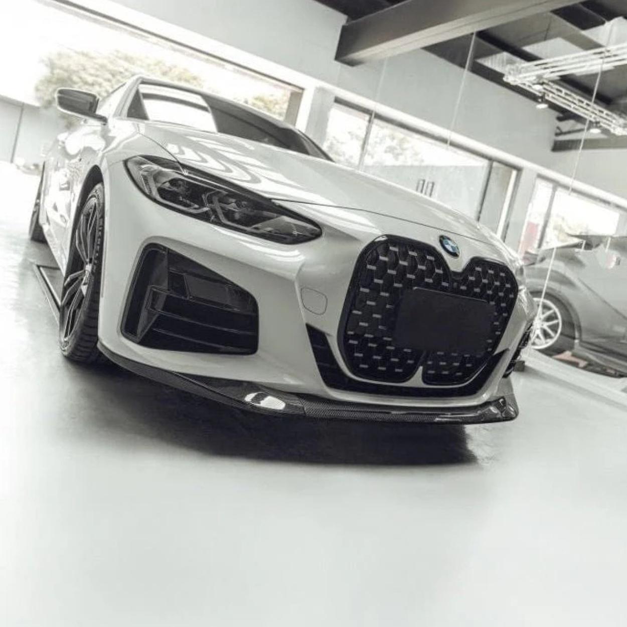 BMW 4 Series G22 G23 M Sport Carbon Fibre Mp Style Front Lip Splitter (2020+)