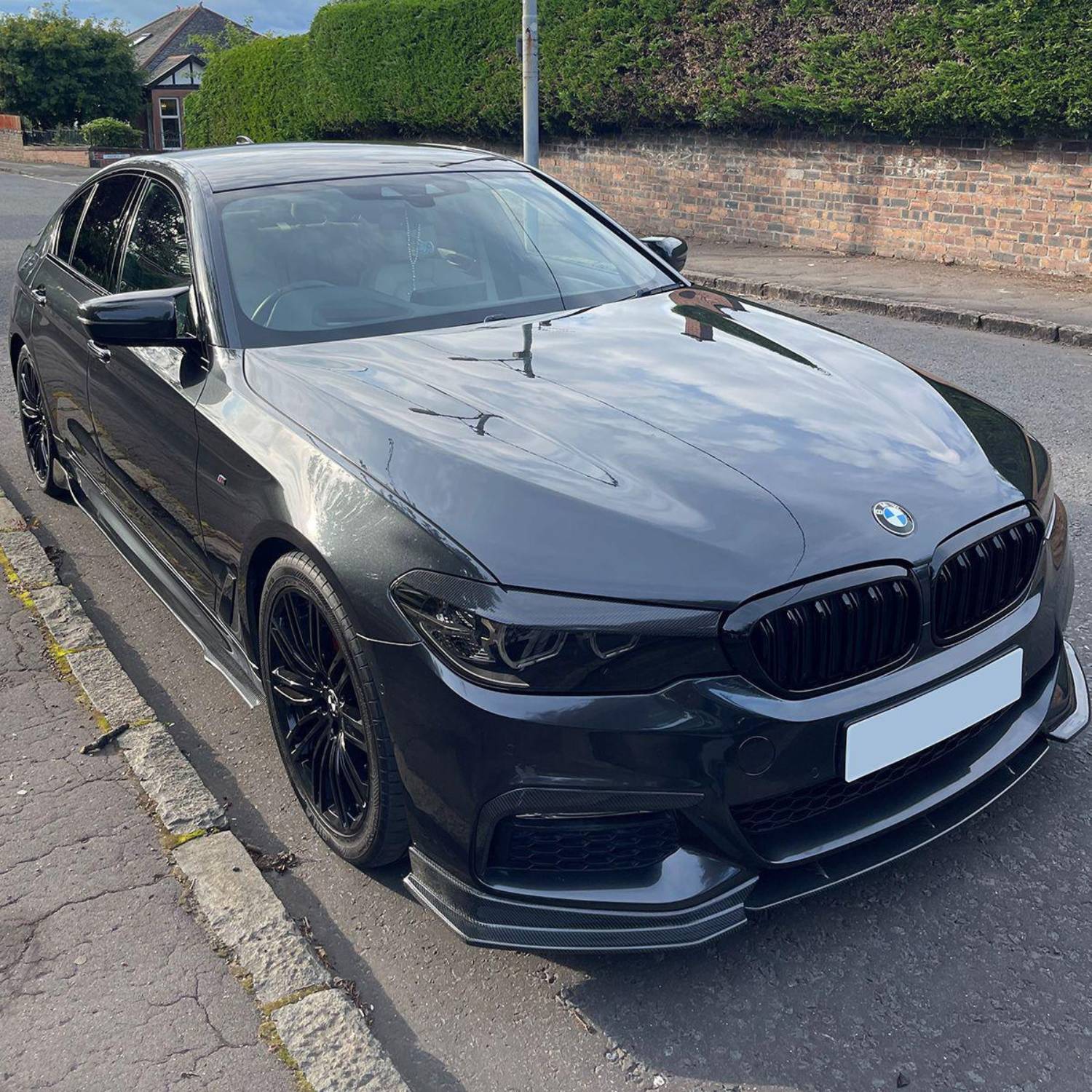 BMW 5 Series G30 M-Sport Carbon Fibre Fd Style Front Lip Splitter (2017-2020)
