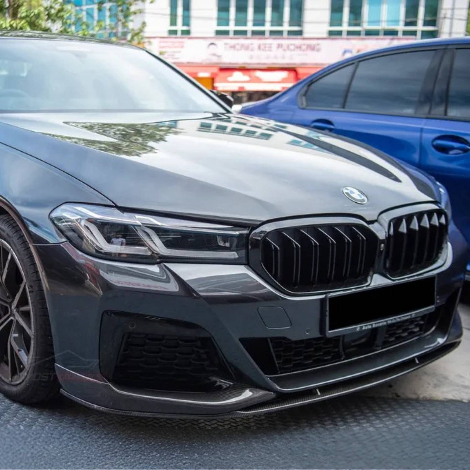 BMW 5er G30 und M5 F90 LCI Schwarz Hochglanz Doppellamellen Nieren Grill (2020-2023)