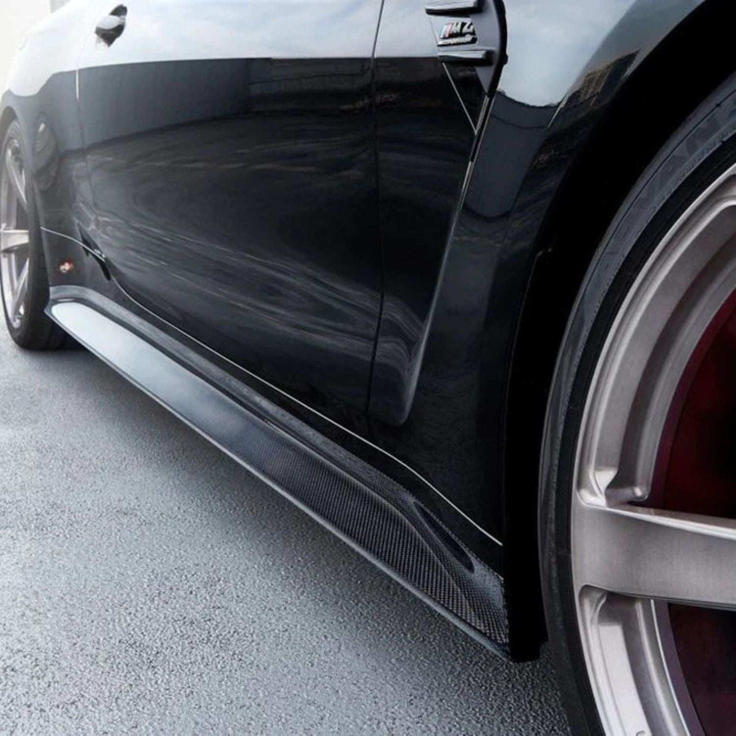 BMW M3 G80 G81 / M4 G82 G83 Prepreg-carbon 3D Stil Seitenschweller von OPTIC (2021+)