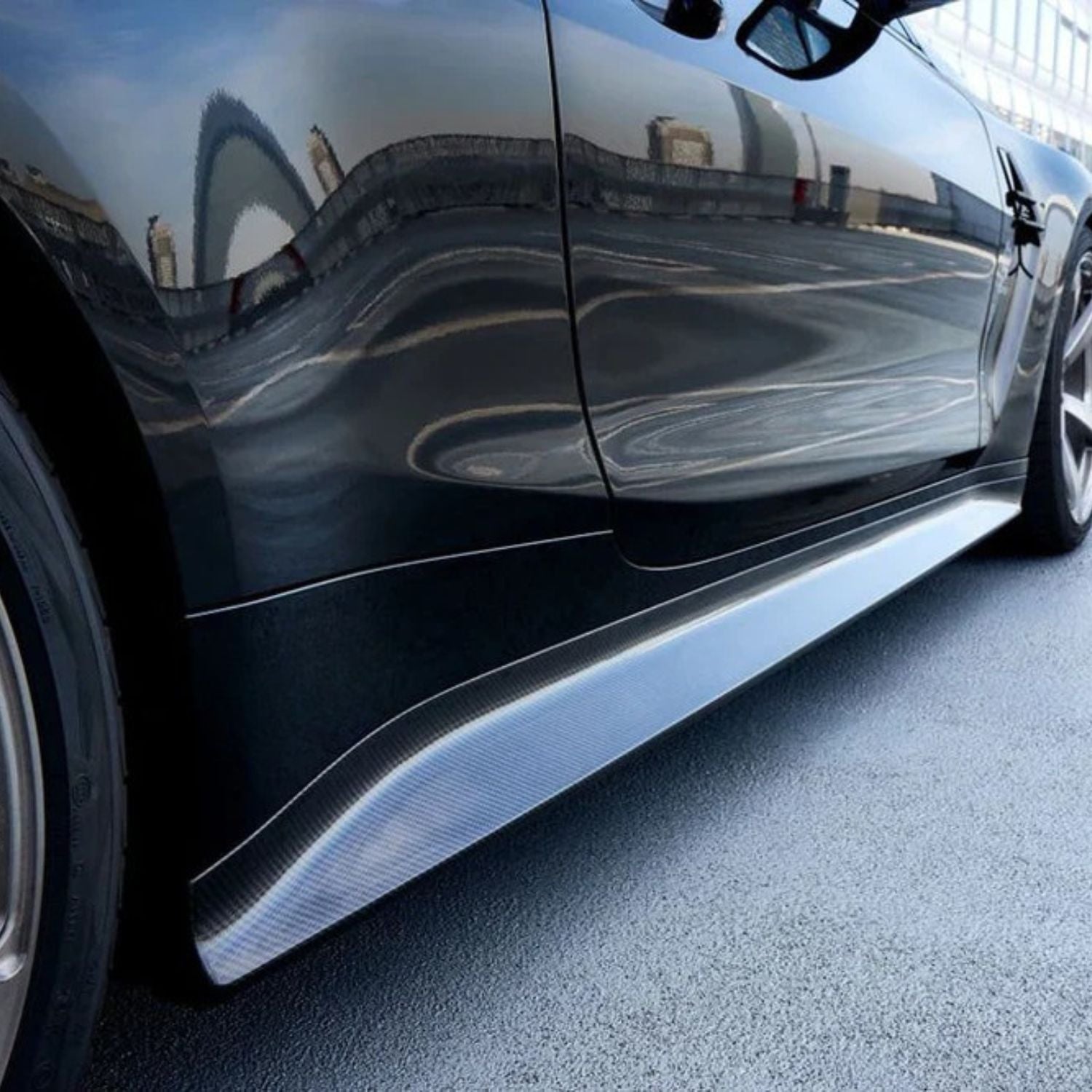 BMW M3 G80 G81 / M4 G82 G83 Prepreg-carbon 3D Stil Seitenschweller von OPTIC (2021+)