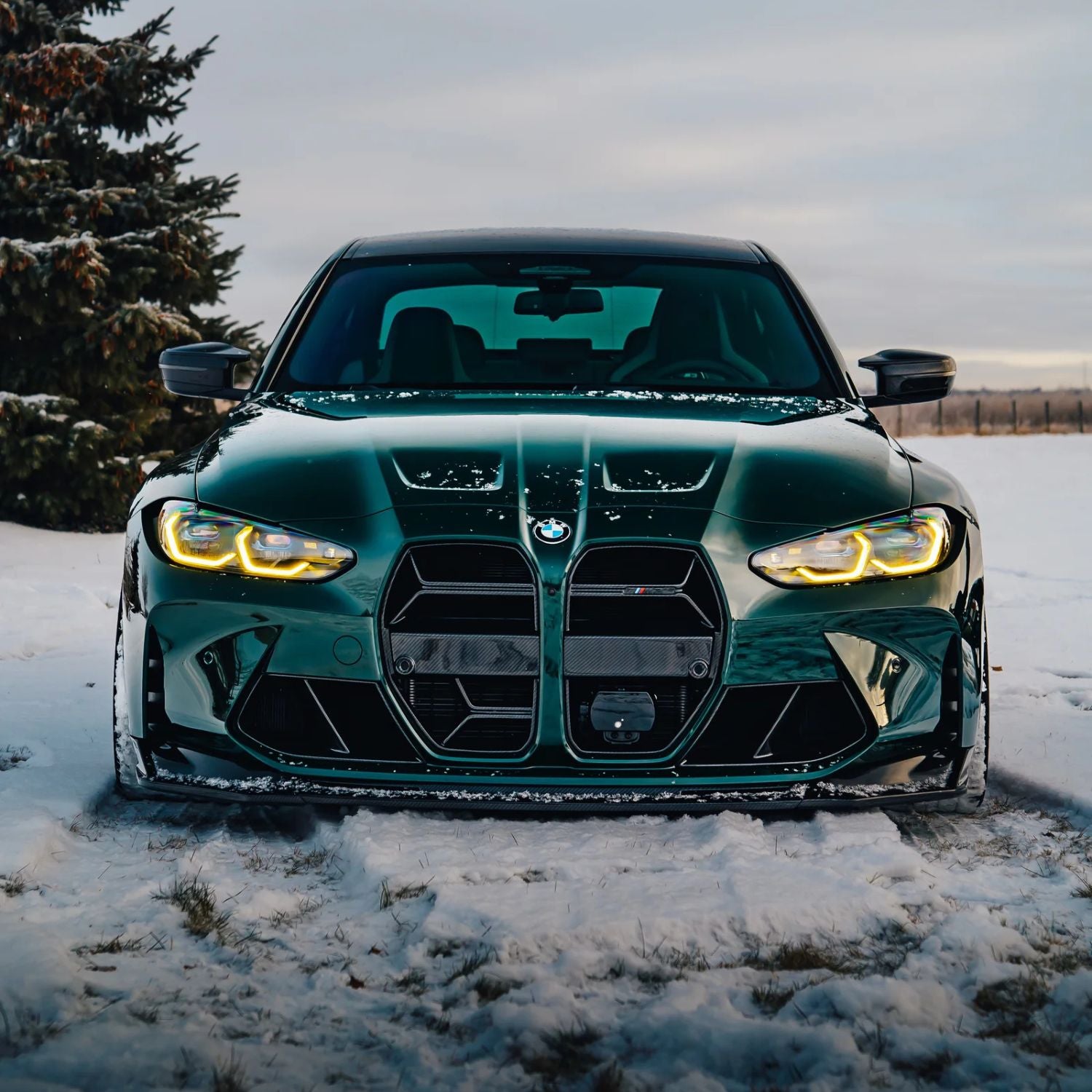 Calandre en carbone pré-imprégné BMW M3 / M4 G80/G81/G82/G83 CSL par OPTIC (2021+)