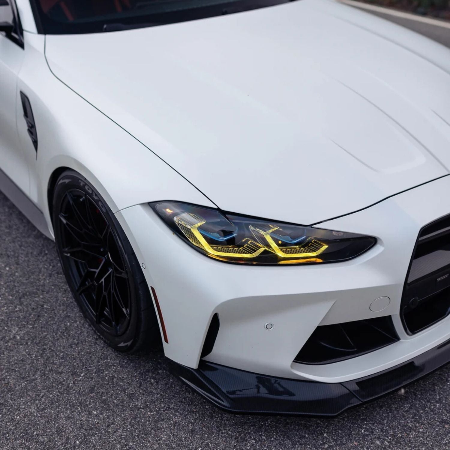 Gelbe CSL-Stil DRL LED-Module für BMW M3 G80/G81 und M4 G82/G83