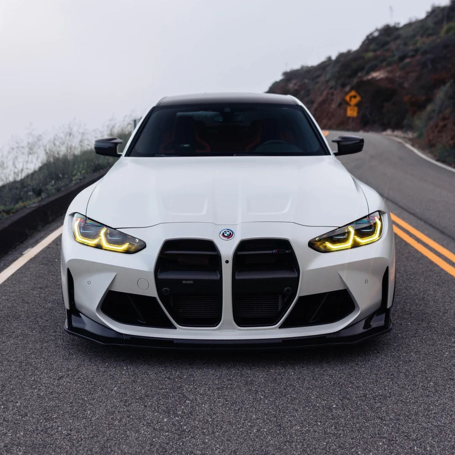 Gelbe CSL-Stil DRL LED-Module für BMW M3 G80/G81 und M4 G82/G83