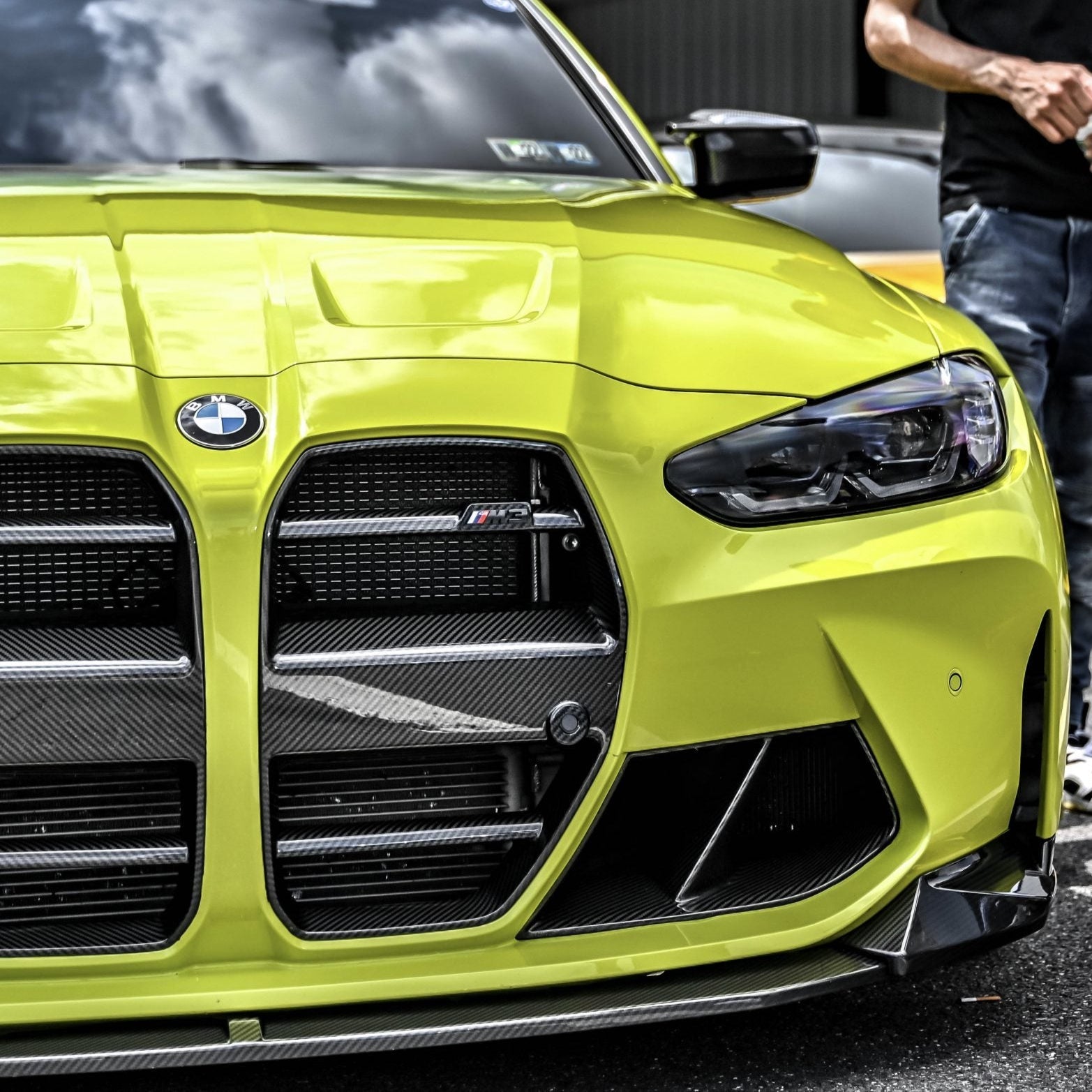 Calandre avant en carbone pré-imprégné pour BMW M3 / M4 G80/G81/G82/G83 GT par OPTIC (2021+)