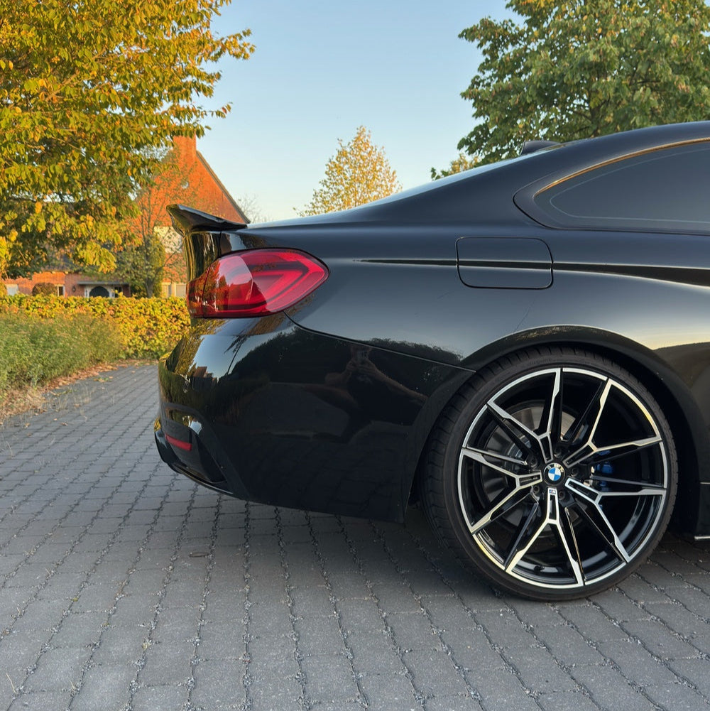 BMW 4er F32 Schwarz Hochglanz Ducktail PSM-Stil Heckspoiler (2014-2019)