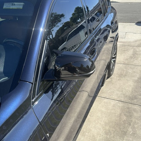 BMW X3 X4 X5 X6 G01/G02/G05/G06 Style M Noir brillant Coques de rétroviseur (2018+)