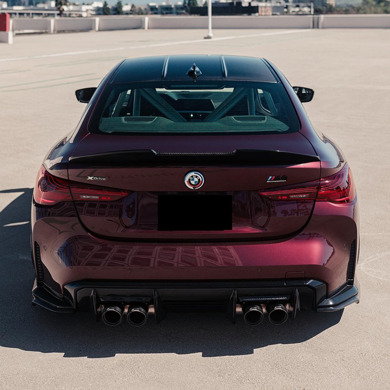 BMW Série 4 G22 / M4 G82 Carbone Pré-imprégné Style Psm Ducktail Becquet arrière par OPTIC (2020+)