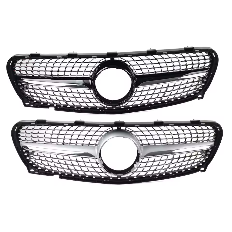 Mercedes GLA X156 Facelift Hochglanz Schwarze Diamant Style Grill (2017-2020)