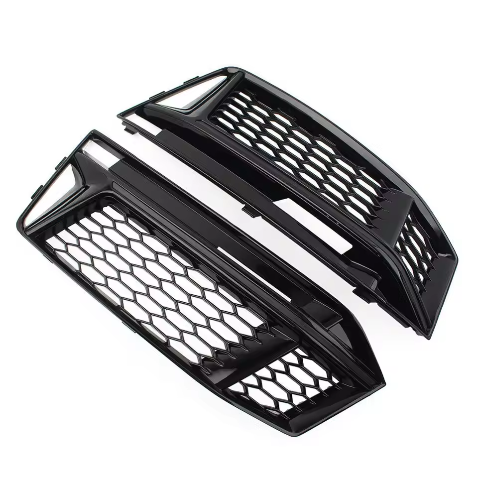 Grilles d’antibrouillard noires brillantes Audi A4/S4 B9 (2016-2019)