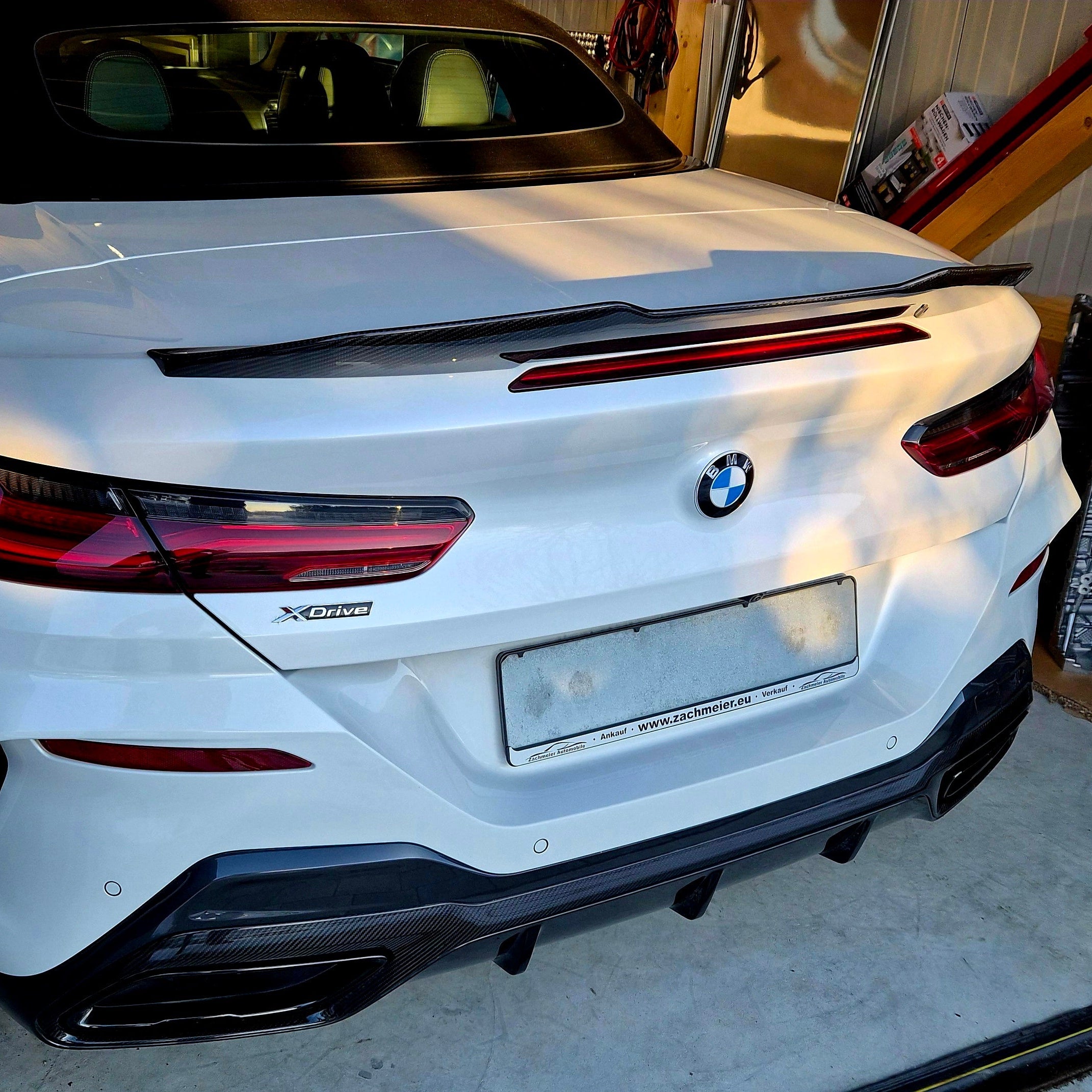 BMW 8er G14 / M8 F91 Cabrio Prepreg-carbon Psm Ducktail Stil Heckspoiler von OPTIC (2018+)
