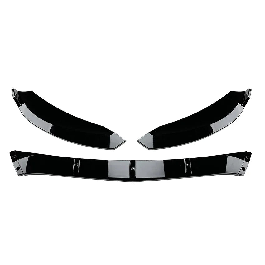 Mercedes C-Klasse W205 V Style Hochglanz Schwarze Frontlippe Splitter (2015-2018)