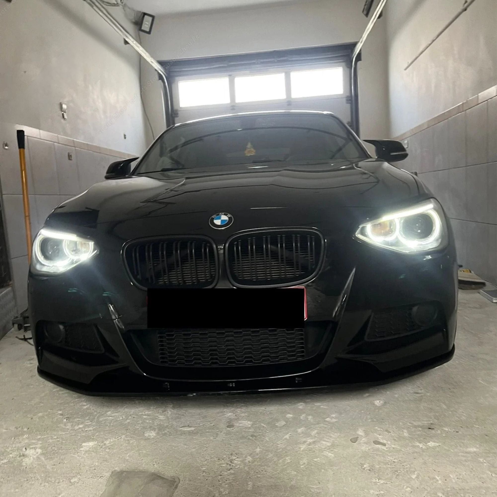 BMW 1 Series F20/F21 PRE-LCI M-Sport V2 Gloss Black Front Lip Splitter (2011-2014)