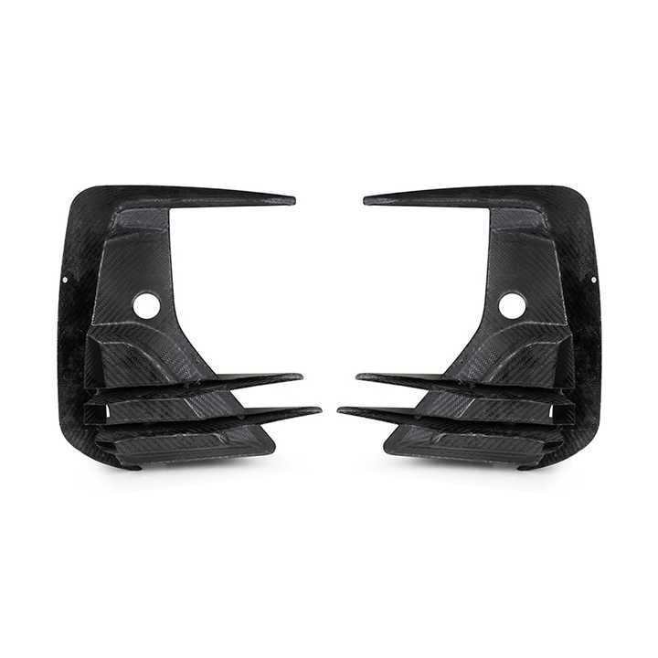 BMW X3 G01 & X4 G02 LCI Pre-Preg Dry Carbon Fibre Front Bumper Inserts By OPTIC (2021+)