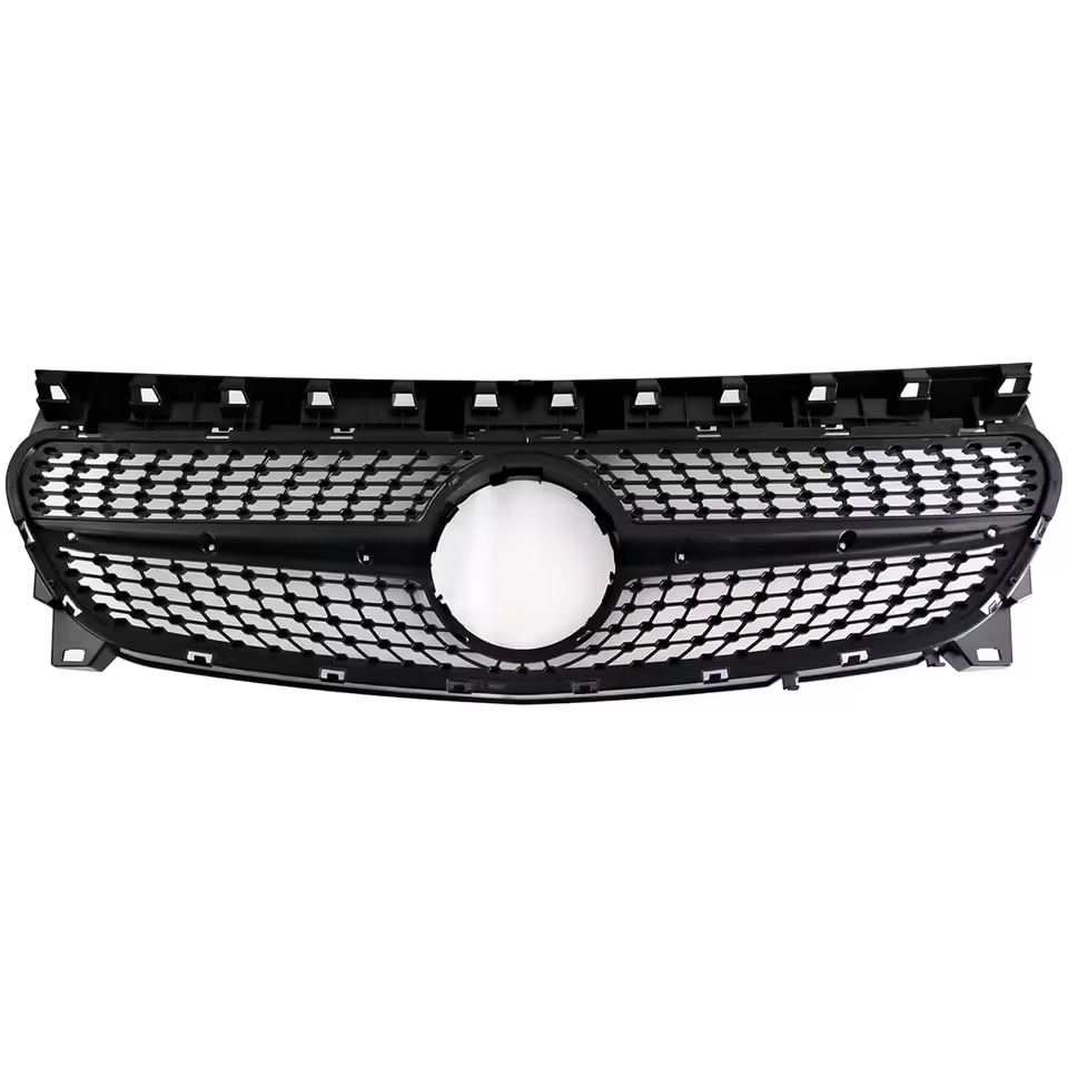 Mercedes A-Klasse W176 Hochglanz Schwarze Diamant Style Grill (2012-2015)